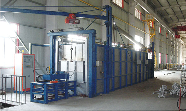 Gas driven aluminum alloy forging heating furnace
