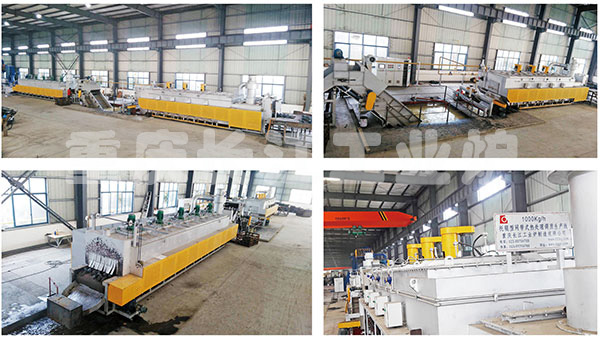Roller type mesh belt tempering automatic line Pushing roller type mesh belt tempering automatic line