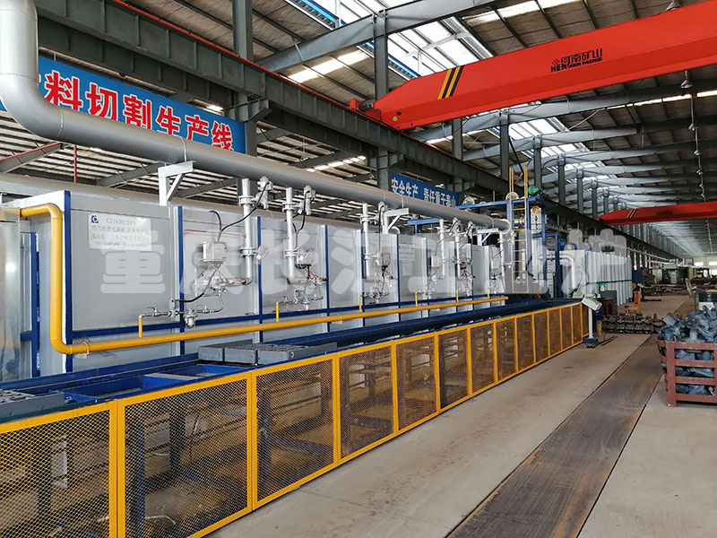 Pushing Plate Gas Heating Automatic Tempering Production Line