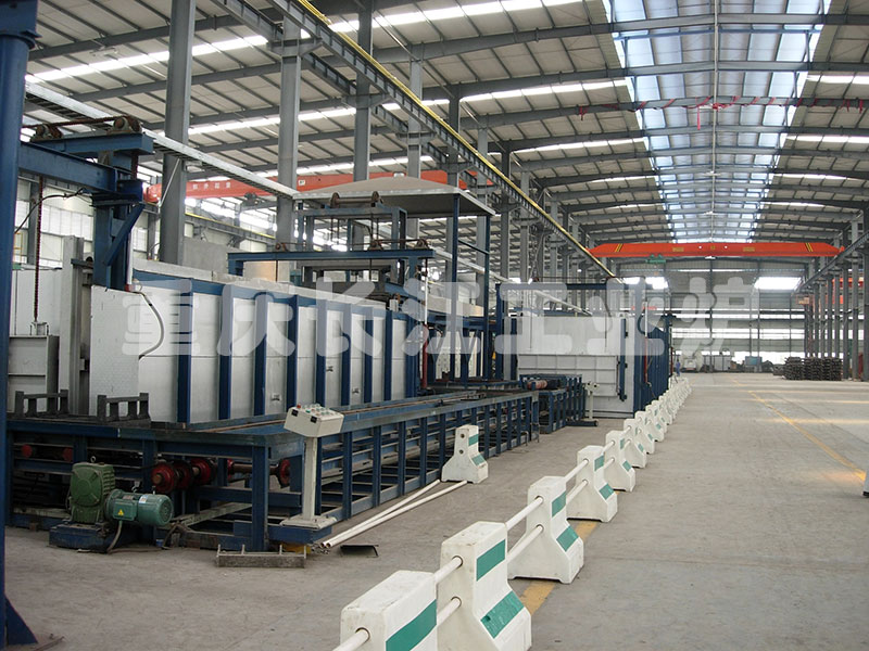 Pushing disc electric heating automatic quenching and tempering production line