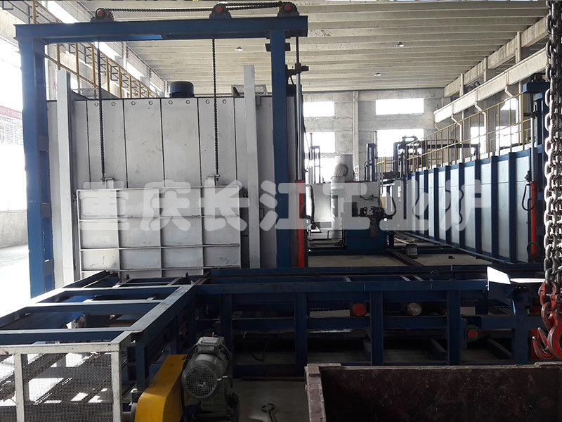 Gas heating push plate automatic quenching and tempering production line